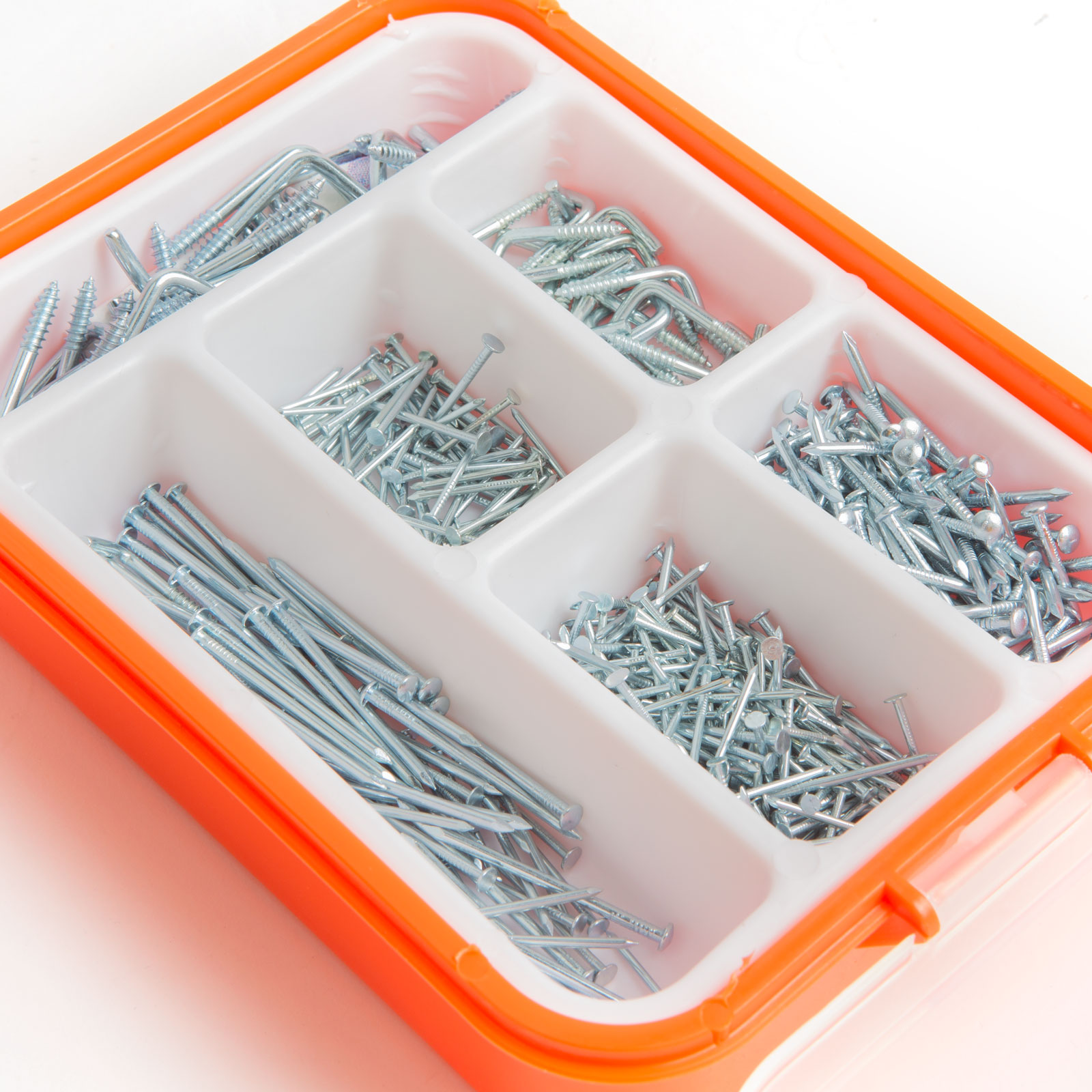 Set Cuie si Carlige pentru Fixare si Agatare, 475 piese, cu Cutie Organizatoare
