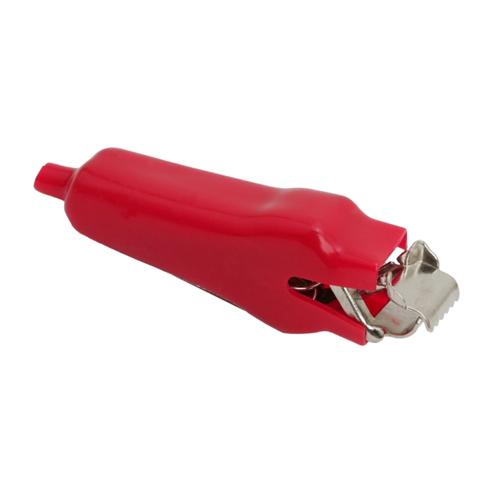 Clema Crocodil Rosie 70 mm cu Izolatie PVC, Conector Electric 30A