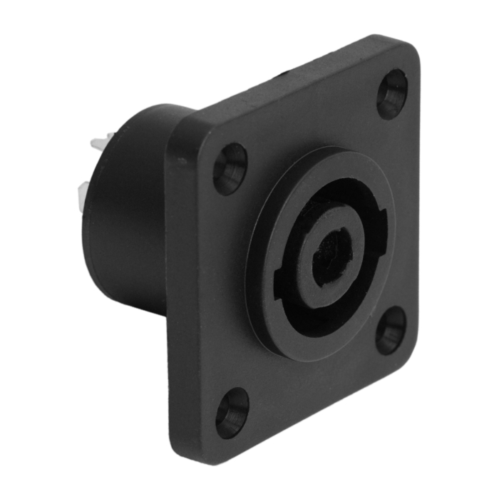 Priza Speakon 4 Poli pentru Difuzoare, Conector Audio Montabil in Panou