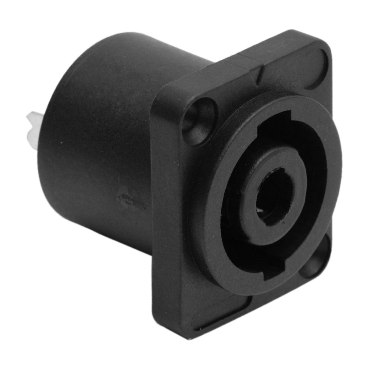 Priza Speakon 4 Poli pentru Difuzoare, Conector Audio Montabil in Panou