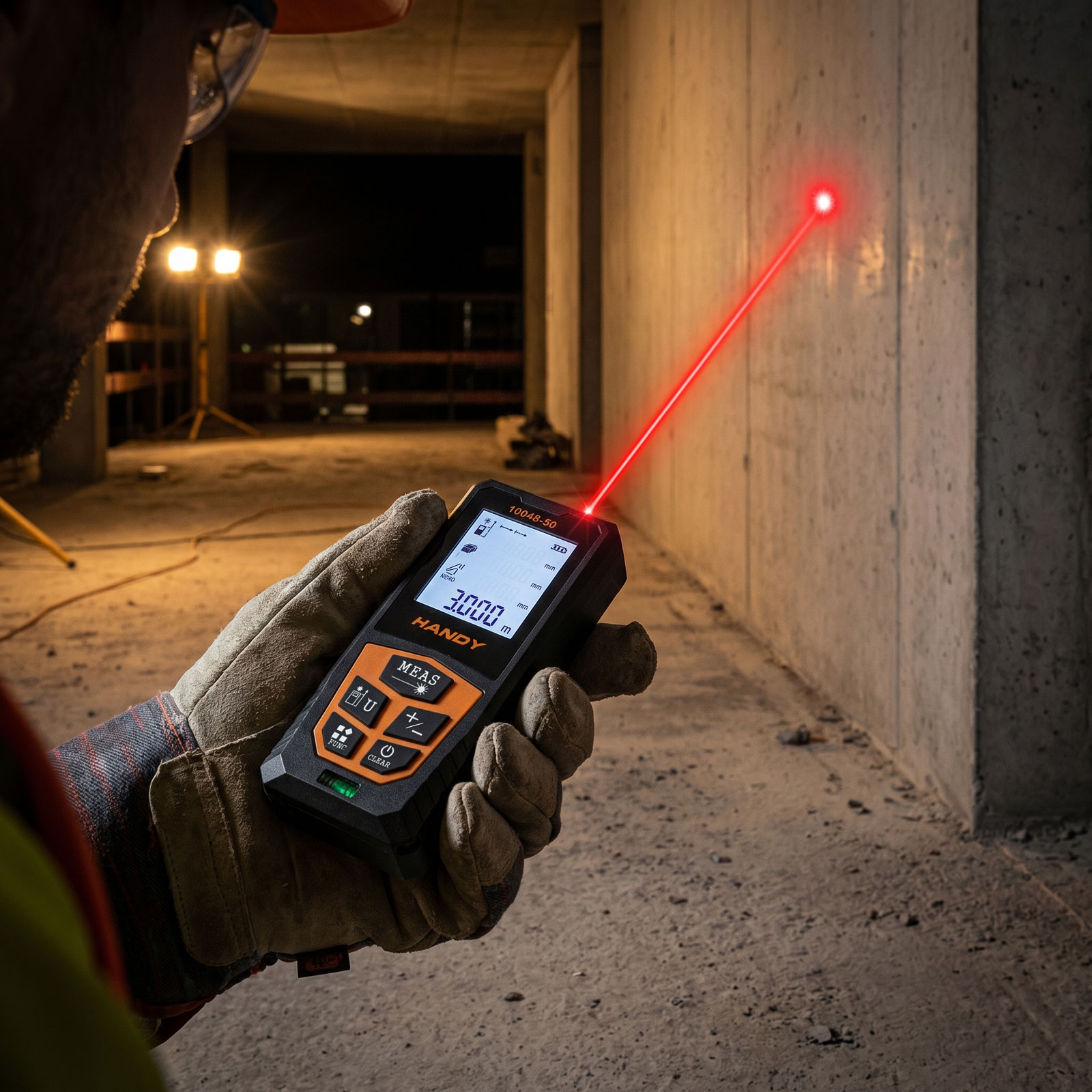 Telemetru laser digital 50 m, precizie ±2 mm, calcul arie si volum, ecran 1.8 inch