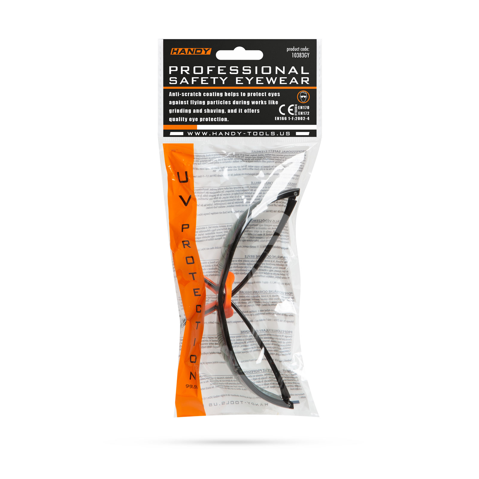 Ochelari protectie profesionali UV, lentile gri fum, rezistenti la zgarieturi, cadru poliamida, confortabili, usoare