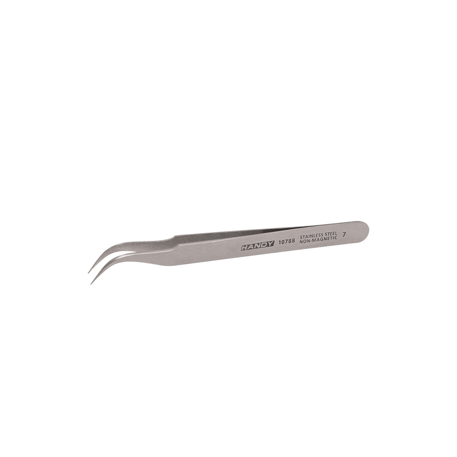 Penseta curbata din otel inoxidabil cu varf subtire, nemagnetica, 120 mm