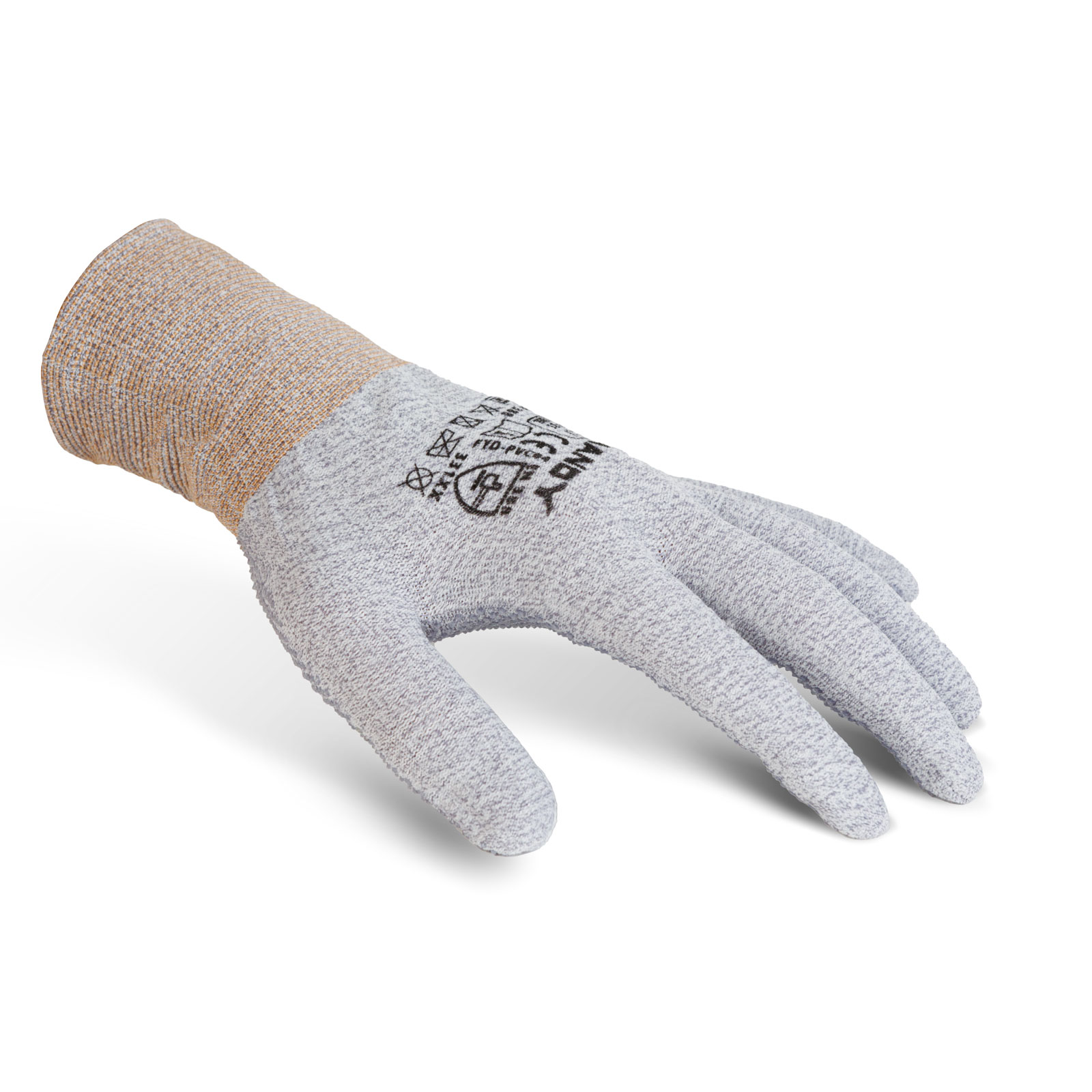 Manusi de protectie antiderapante din poliester si spandex, marimea L, respirabile