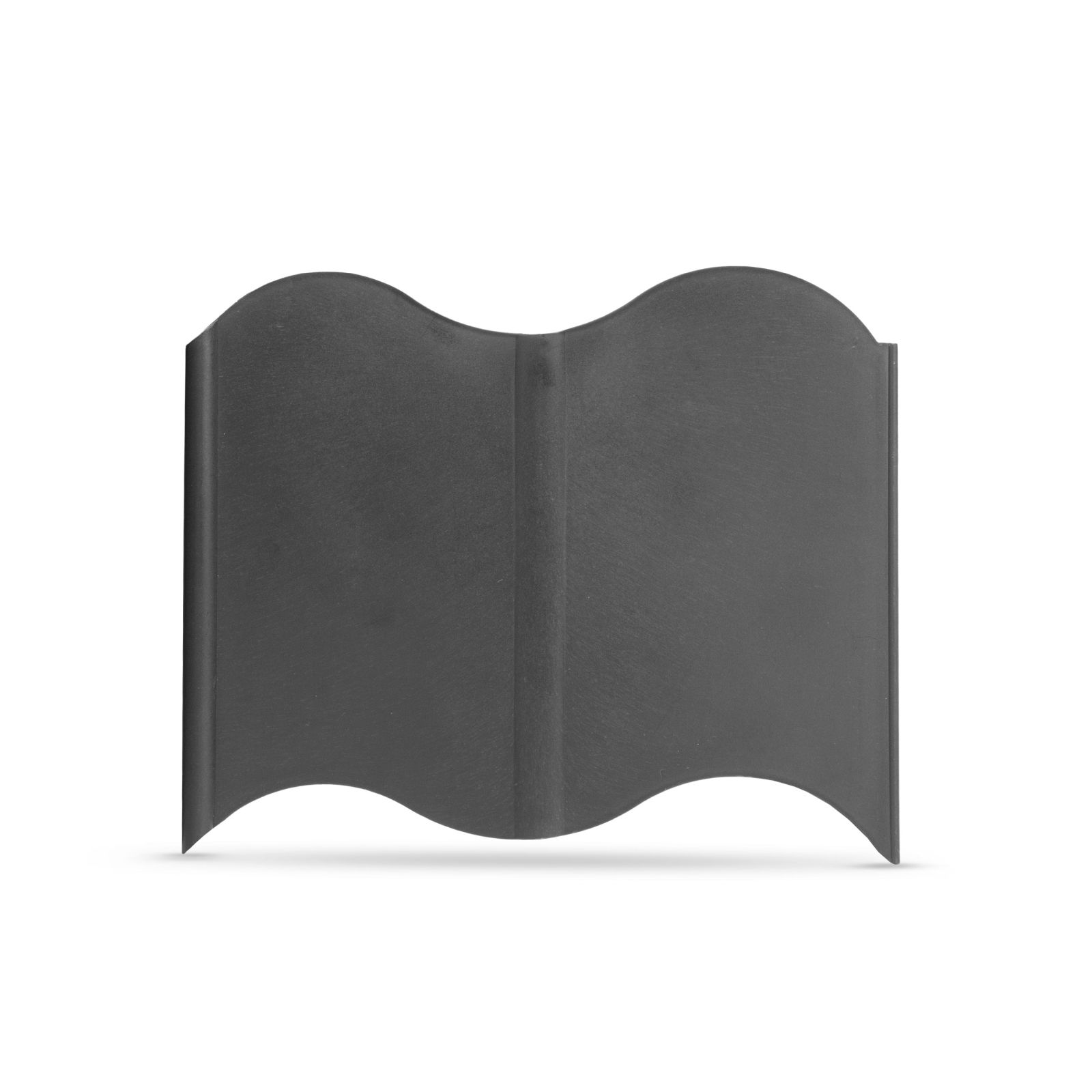 Gard gradina decorativ flori, 15x14 cm, separator gazon, plastic negru, set 20 buc