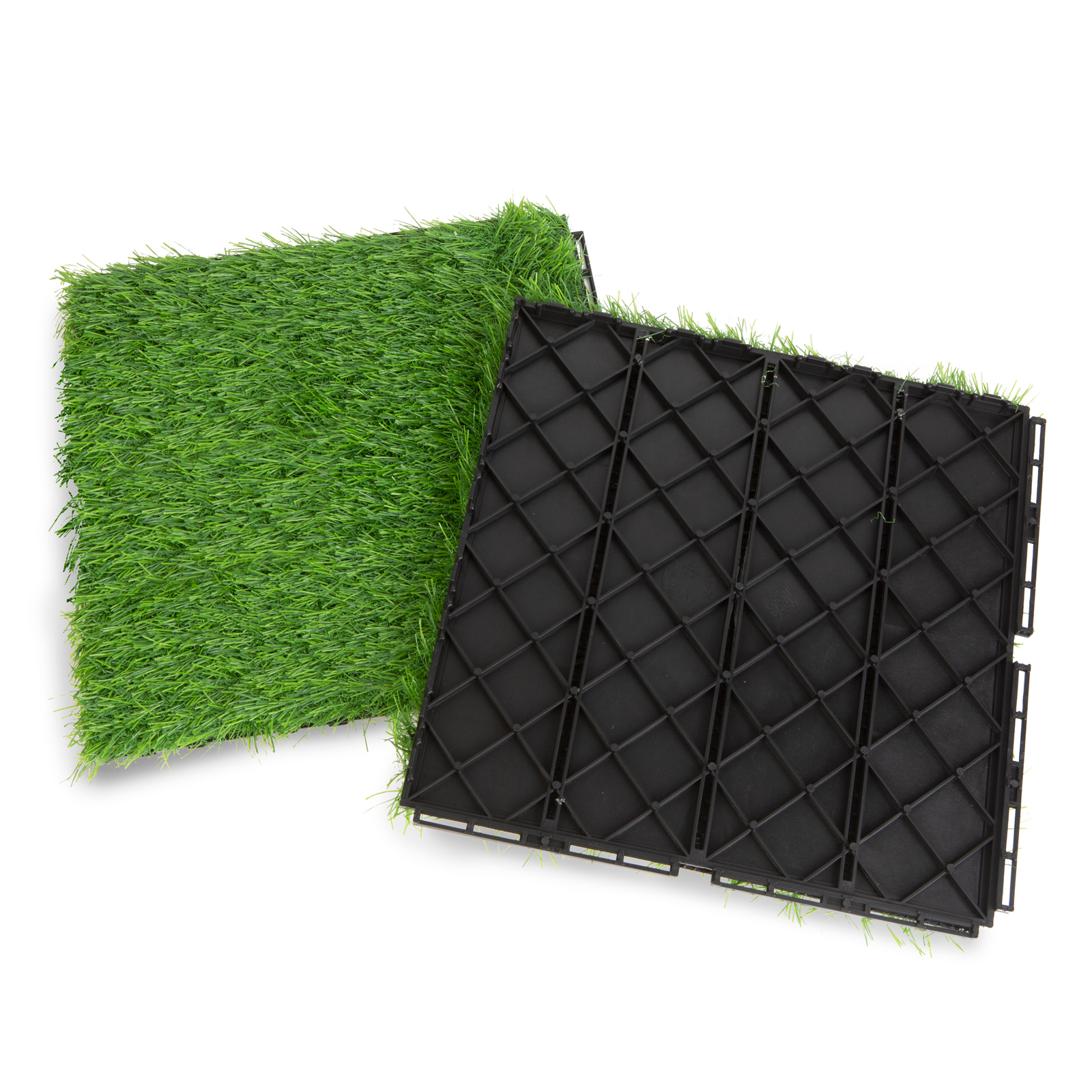 Iarba artificiala modulara 30 mm 30x30 cm verde rezistenta UV pentru gradina terasa balcon