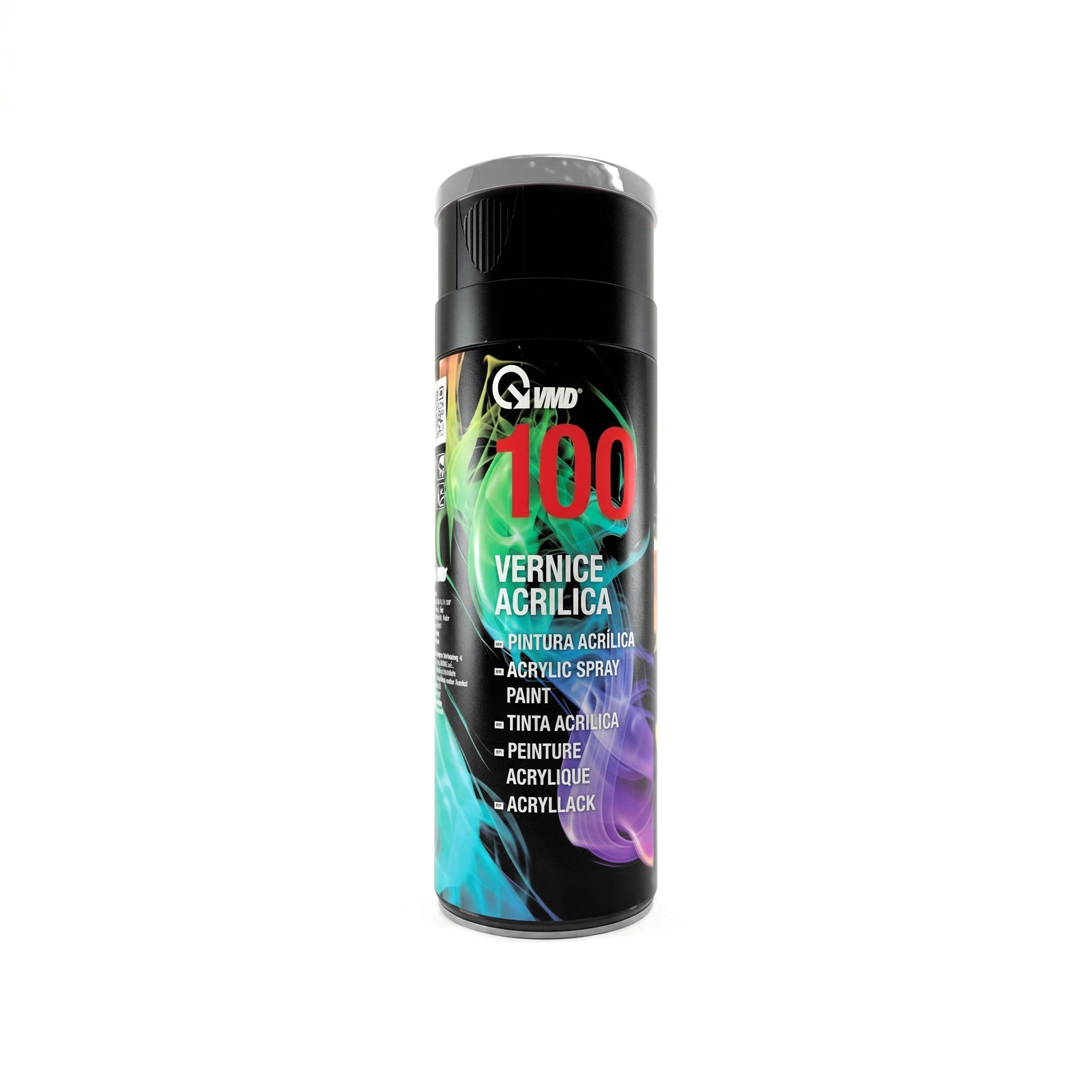 Vopsea acrilică emailată spray, gri lucios, pentru metal, plastic și lemn, 400 ml