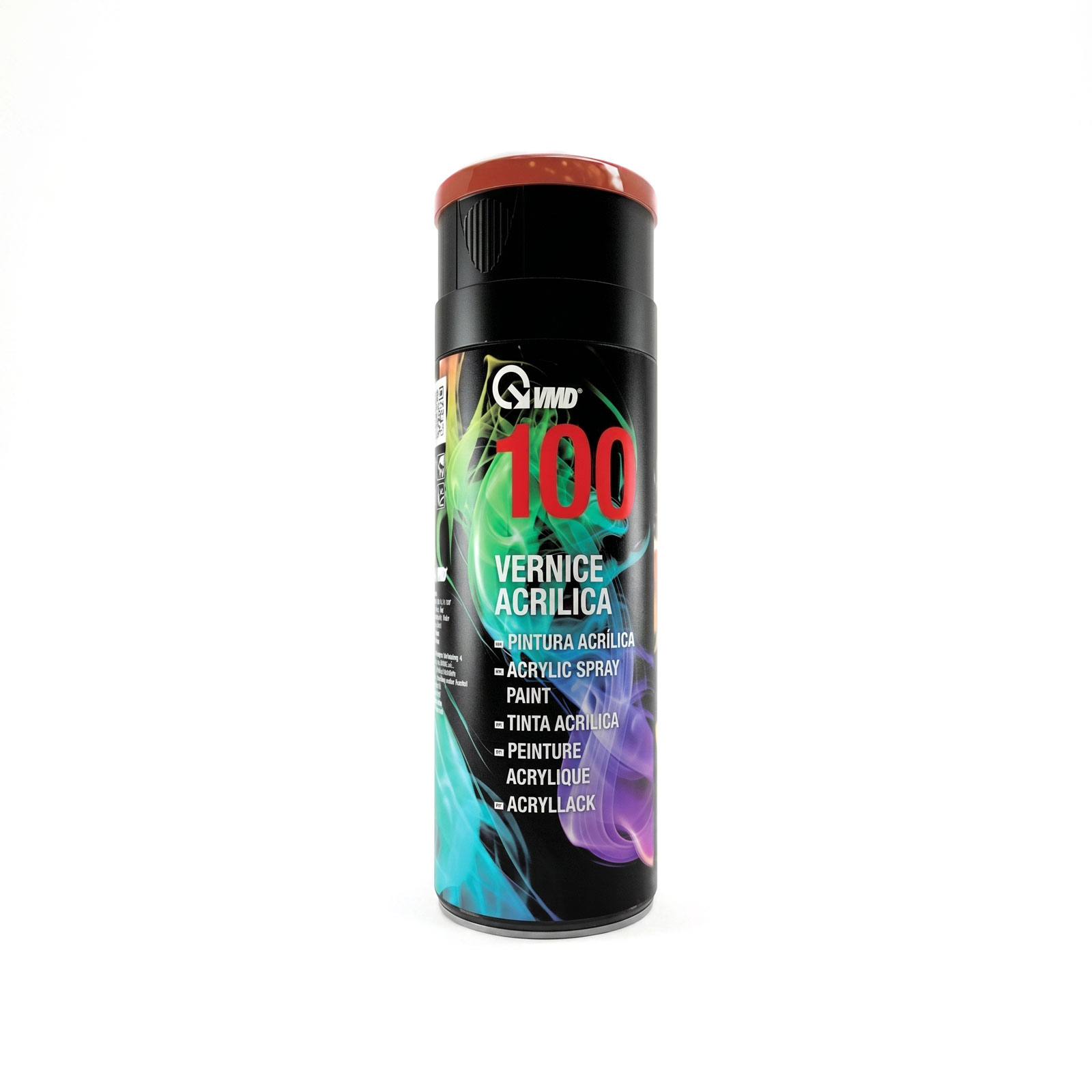 Vopsea acrilică emailată spray, maro lucios, pentru metal, plastic și lemn, 400 ml