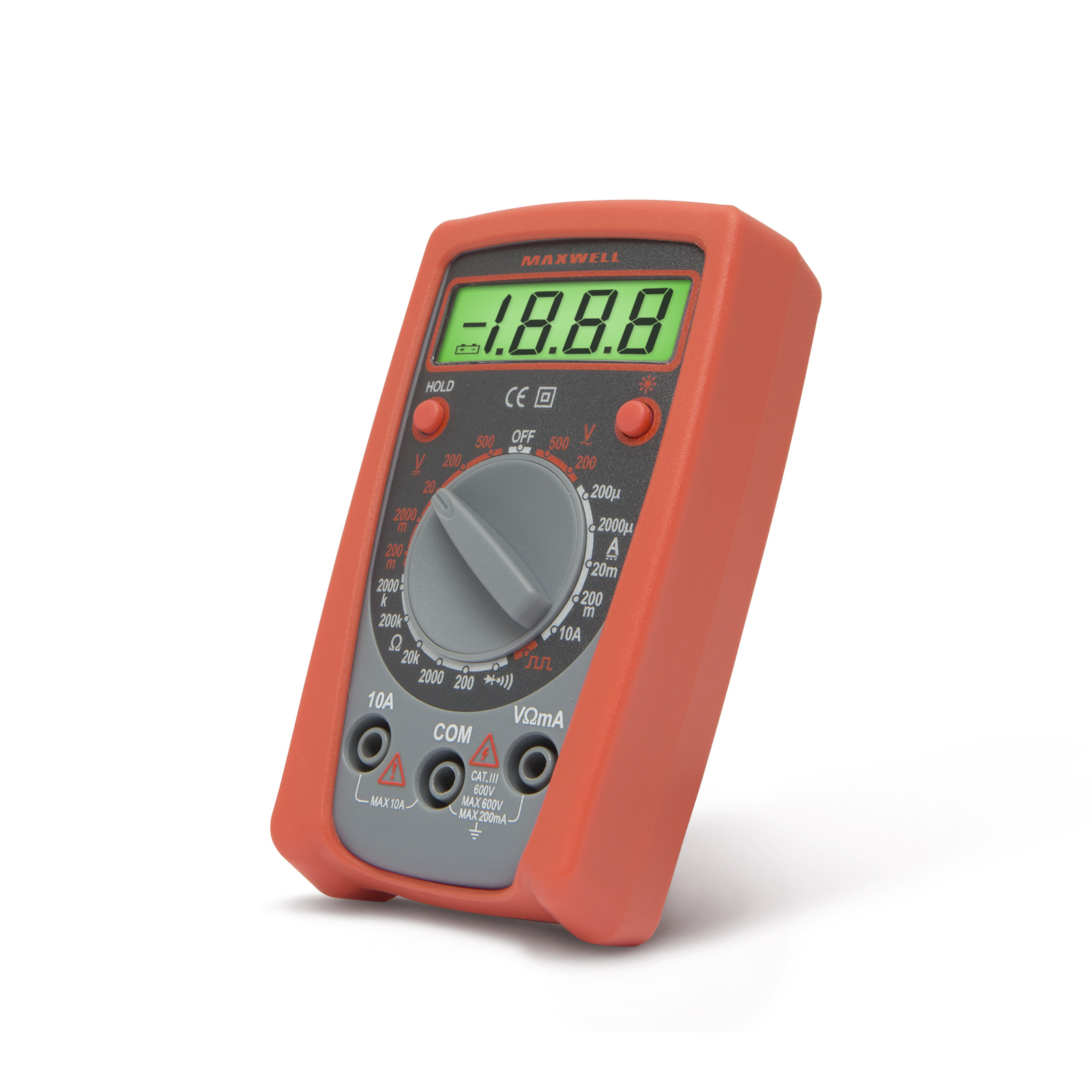 Multimetru digital compact 3.5 digiti, AC DC 500V, 10A, rezistenta, test diode, continuitate