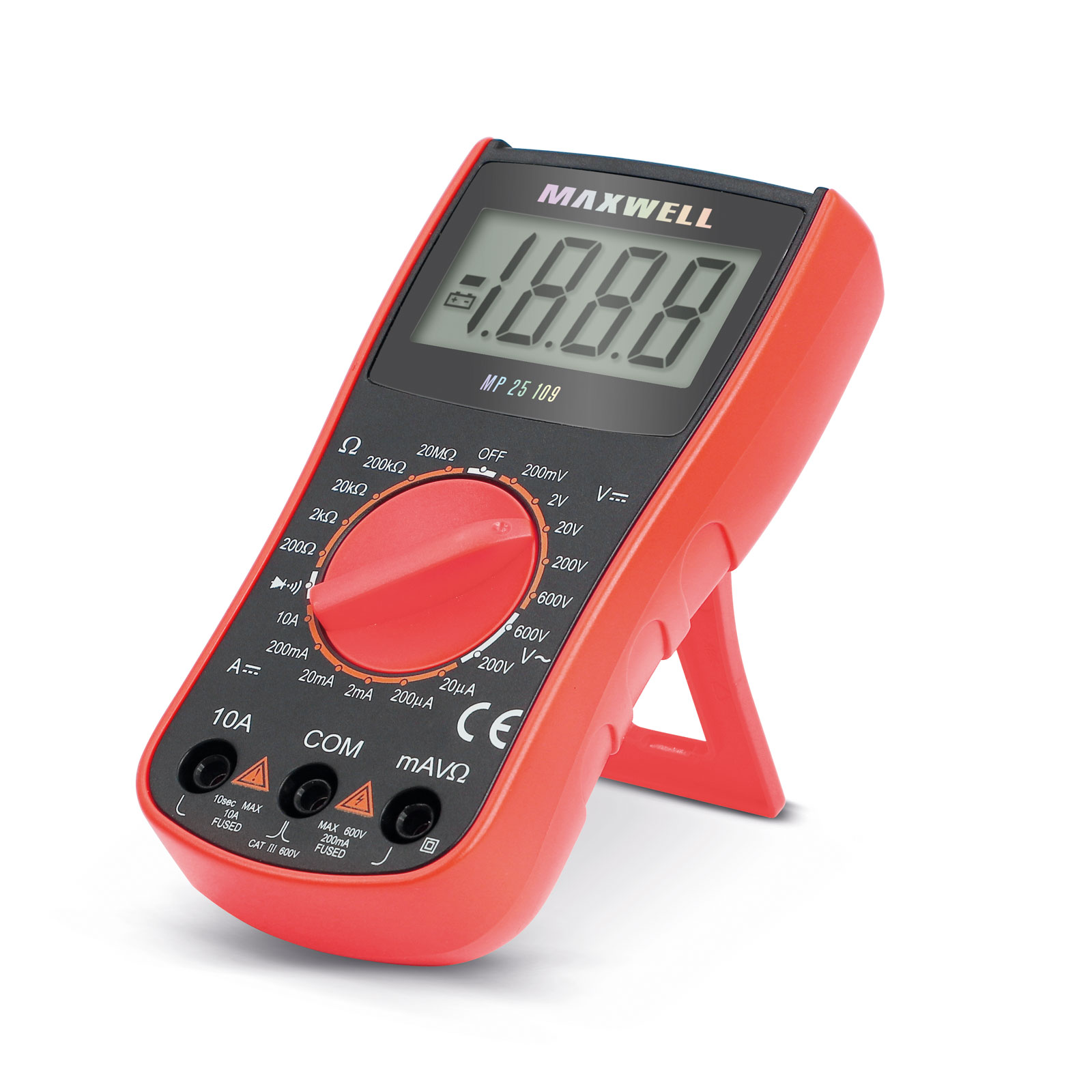 Multimetru digital 3.5 digiti, AC DC 600V, 10A, rezistenta 20MΩ, test diode, continuitate