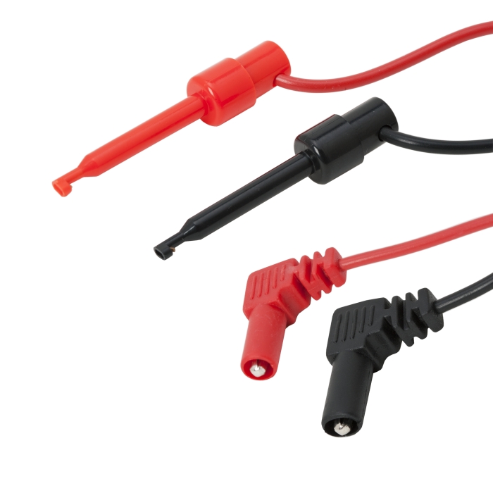 Cleme test tip carlig cu mufe banana, 94cm, 10A, 1000V, accesorii multimetru