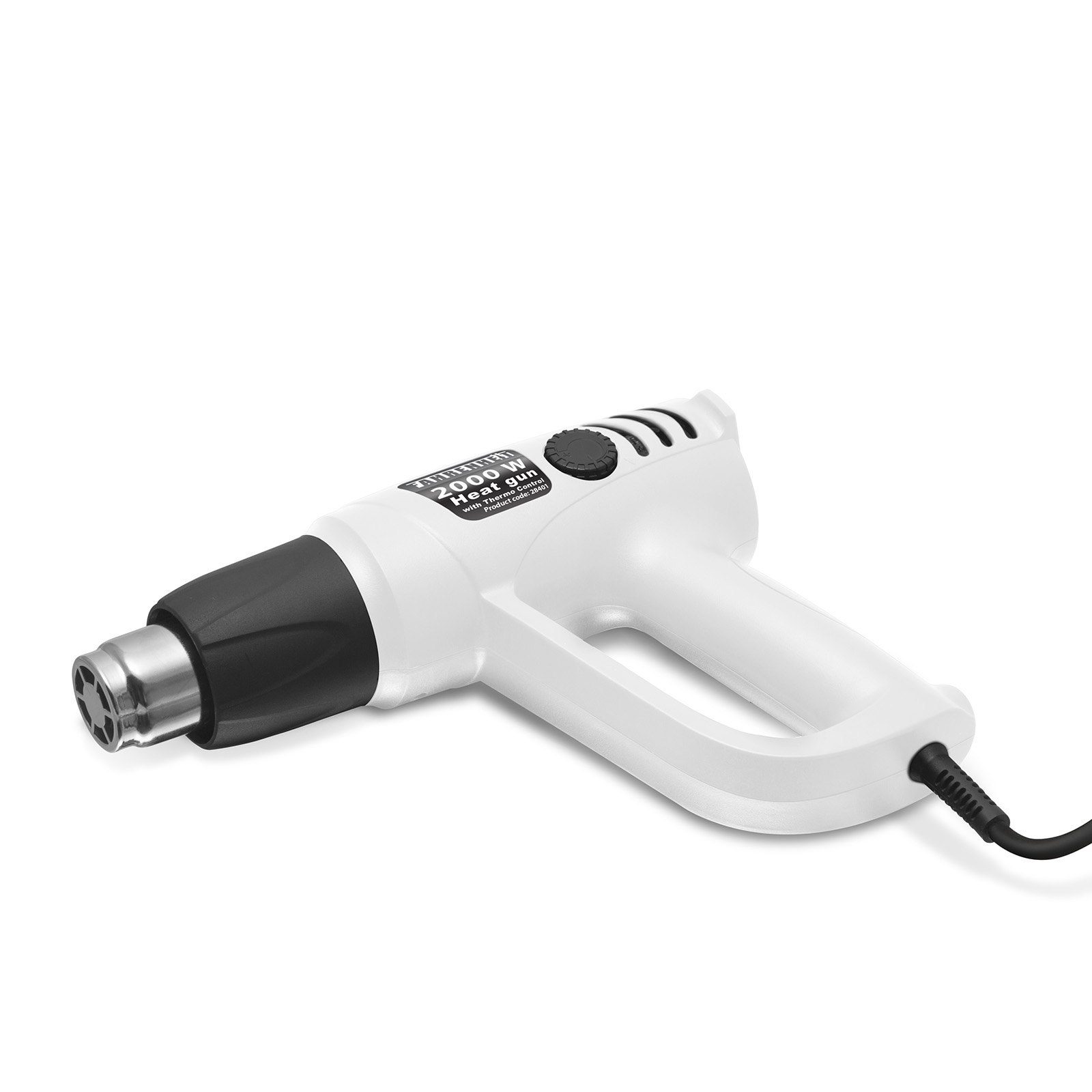 Pistol aer cald 2000W, 600C, reglaj temperatura, 4 duze, suflanta profesionala
