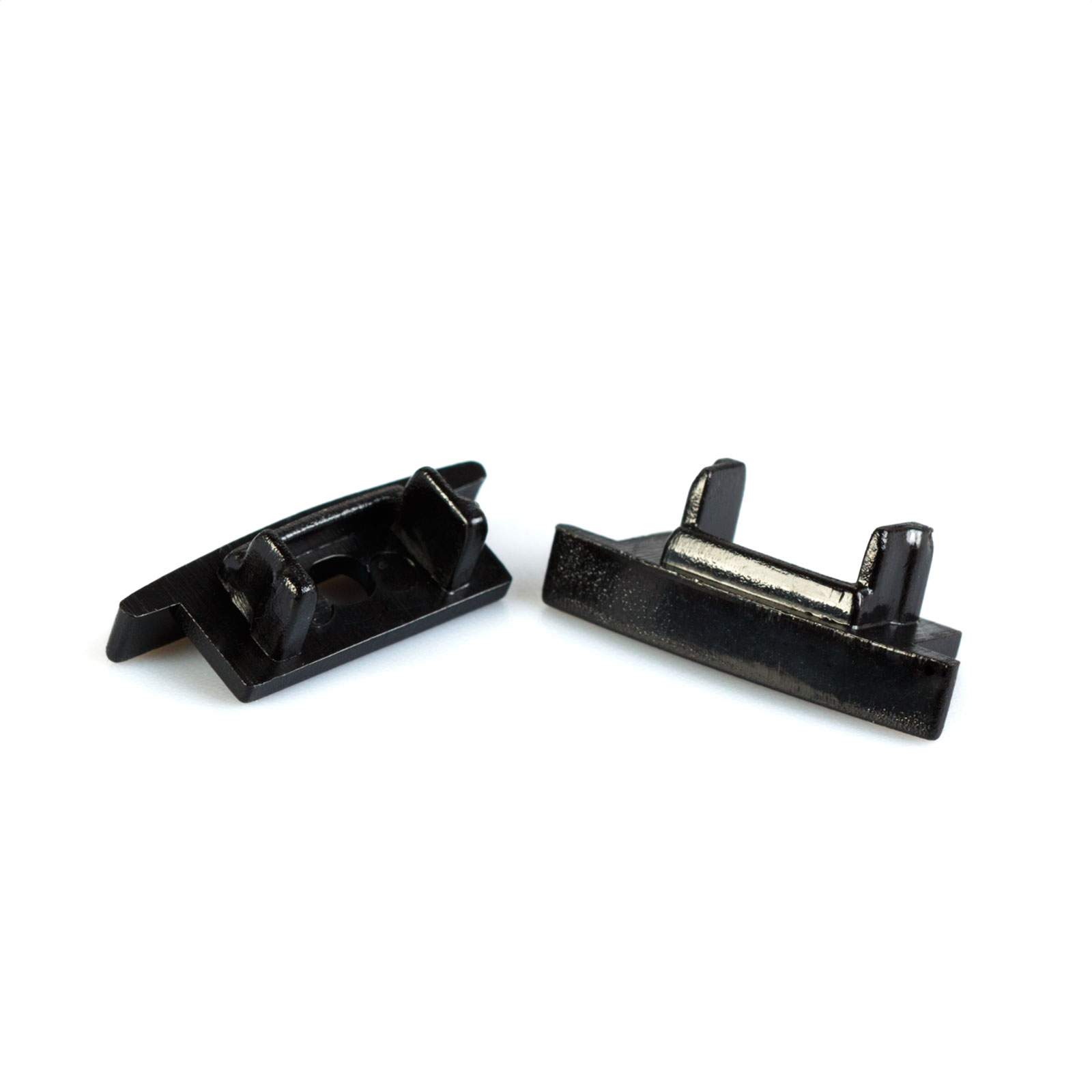 Capace profil LED aluminiu 41011, 2 buc, negru
