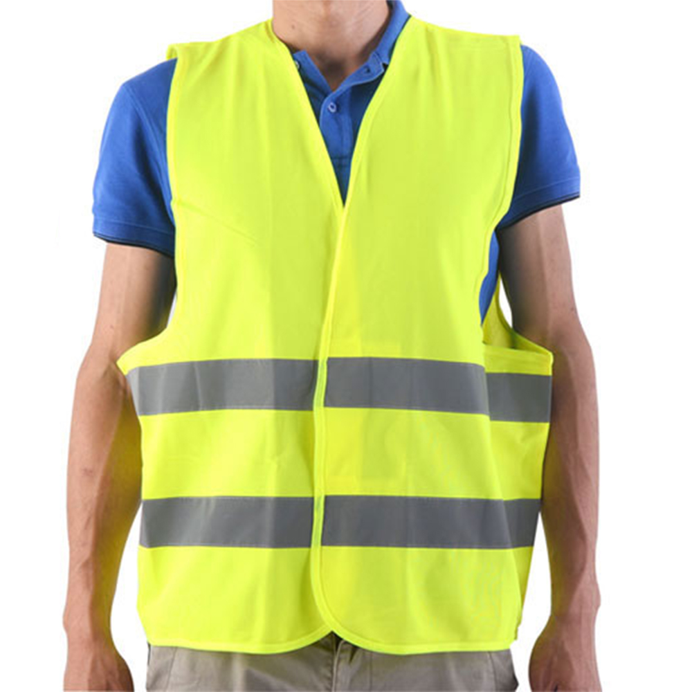 Vesta siguranta reflectorizanta clasa 2 galbena EN ISO 20471, vizibila, pentru munca si trafic