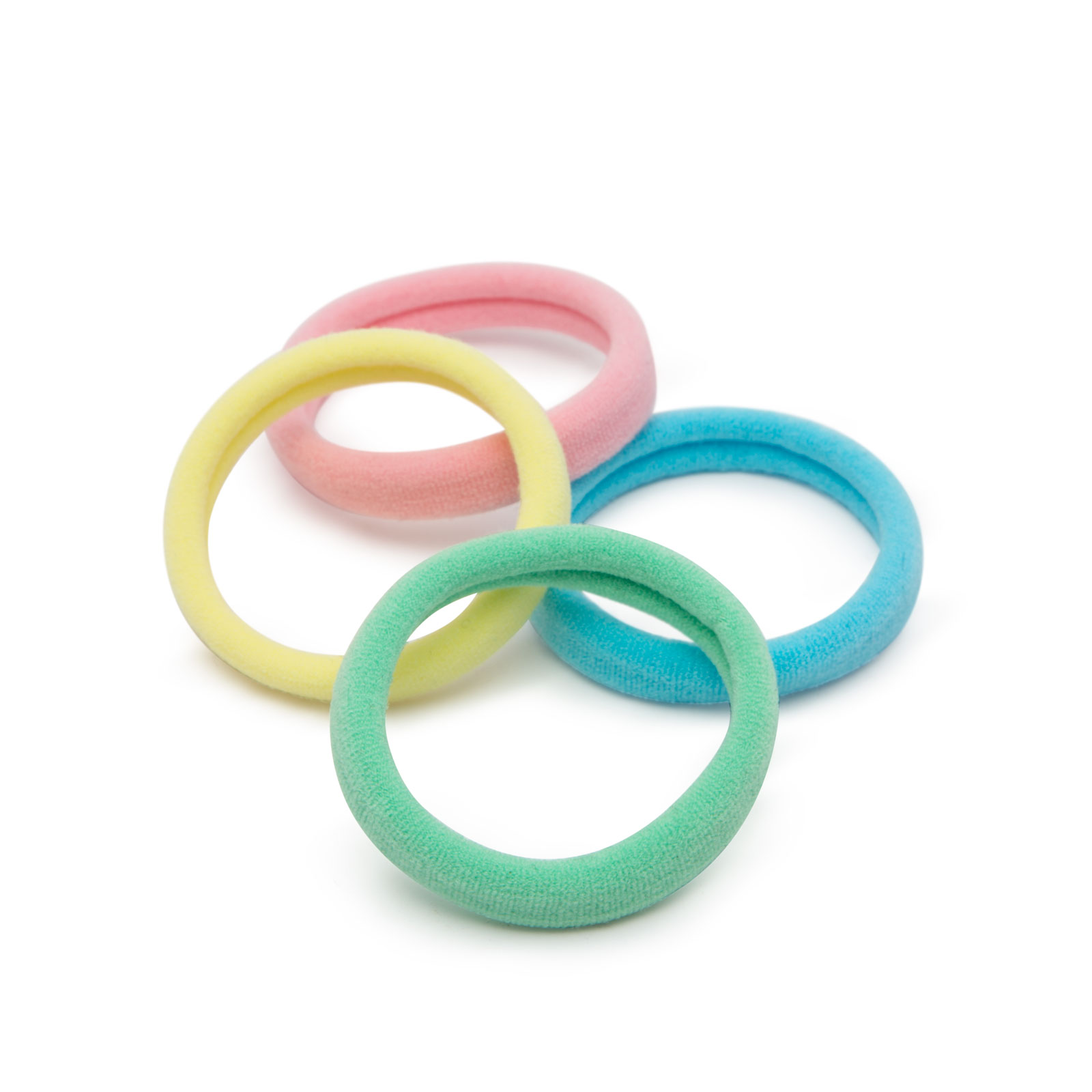 Set 12 elastice par colorate, 35 mm, flexibile, groase 4 mm, multicolor
