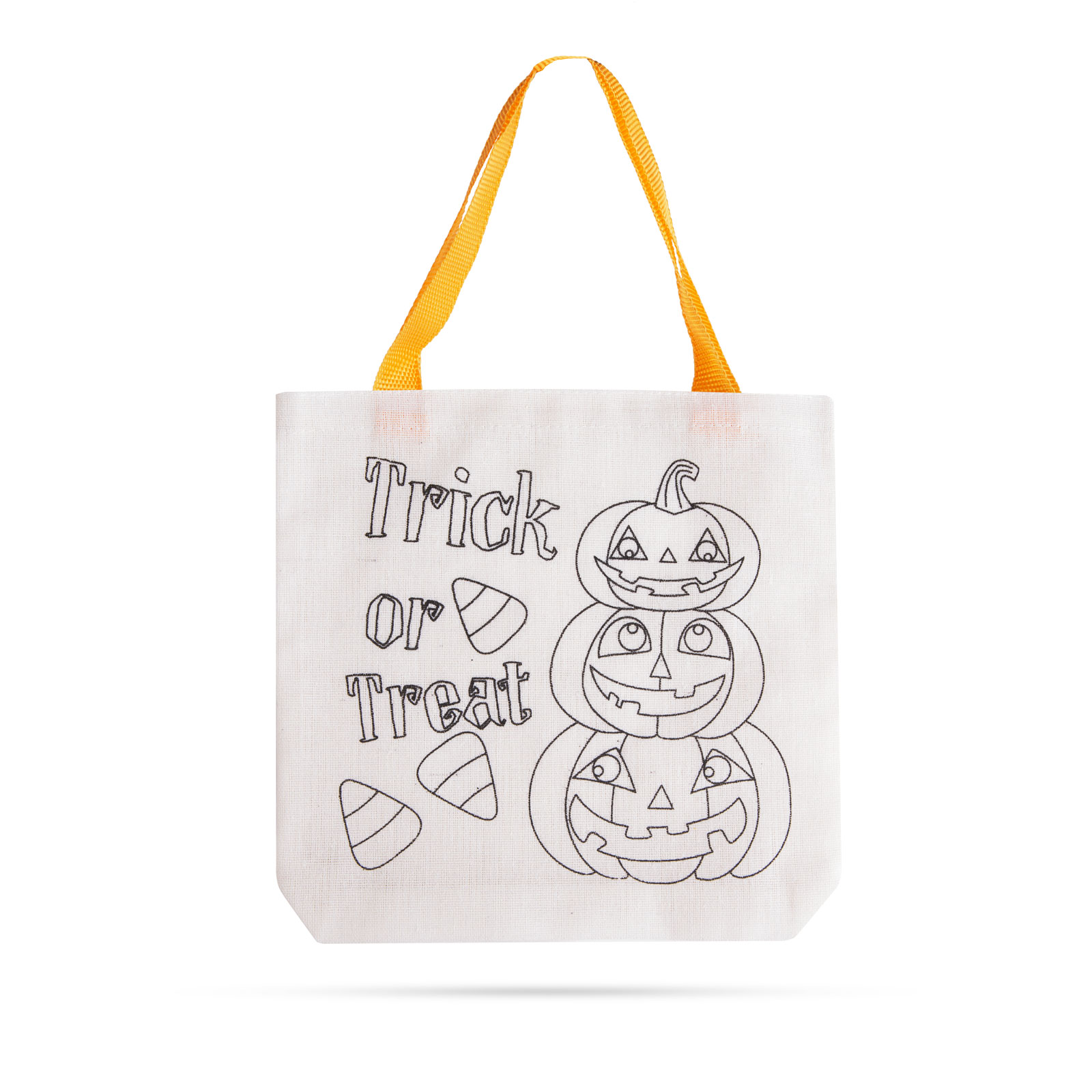 Geanta cadou colorata - dovleac de Halloween - cu 4 straturi de fetru