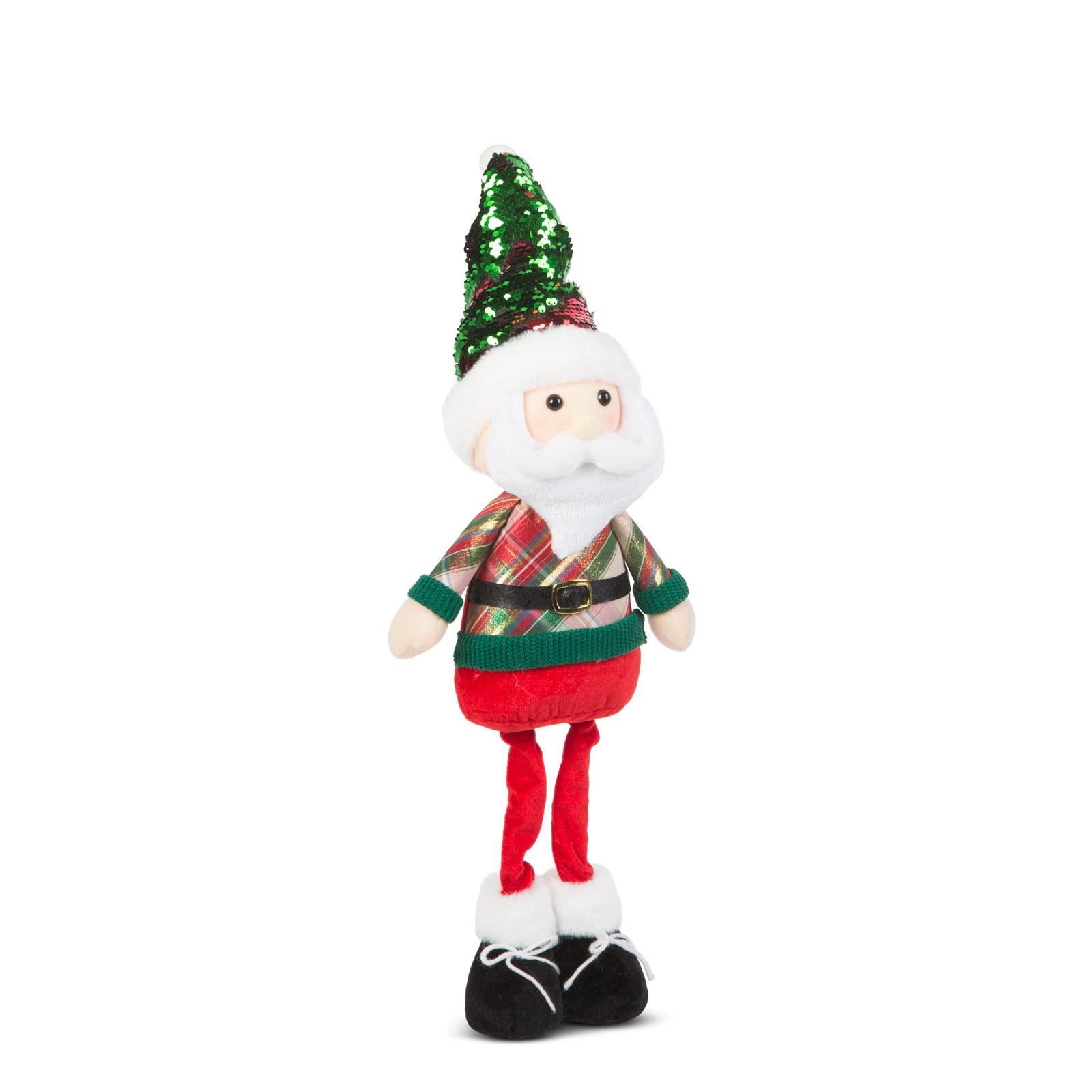 Figurina decorativa, Santa, textil, 65 cm, decor interior