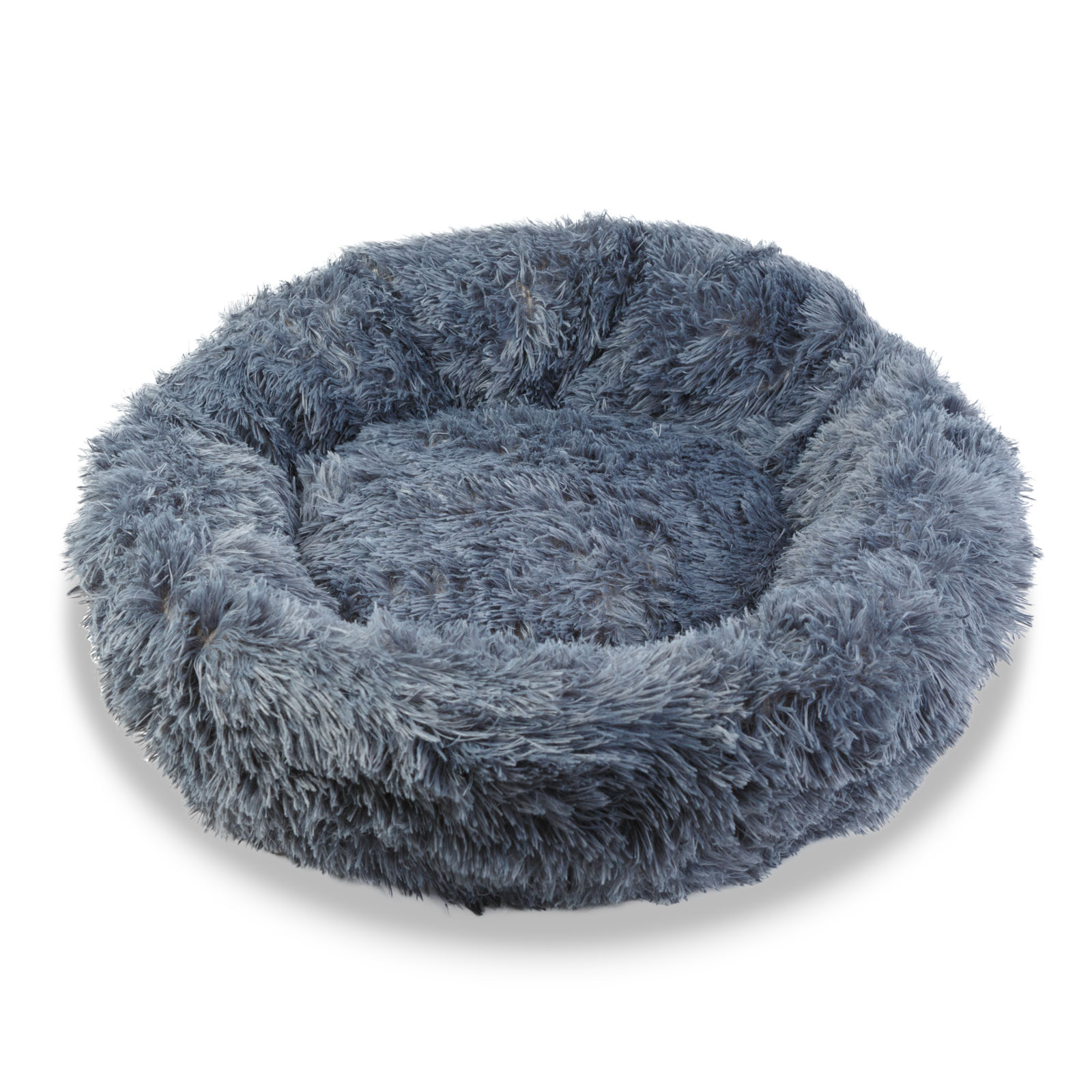 Pat pentru caini rotund, 80 cm, gri