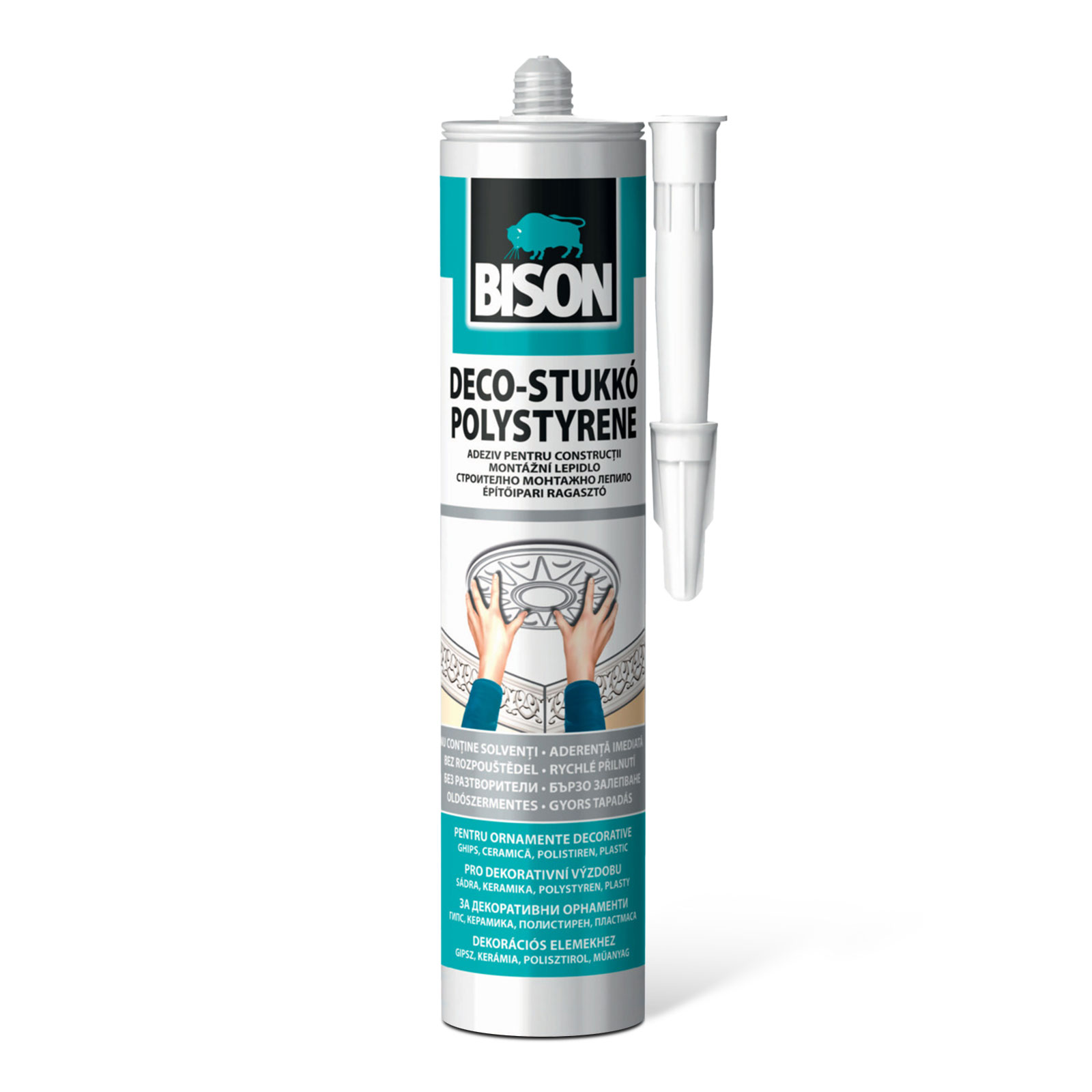 Adeziv pentru polistiren si profile decorative Bison Stucco, 470 g