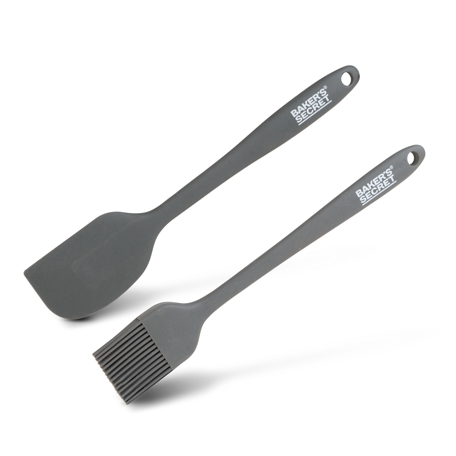 Set spatula si pensula silicon Baker's Secret, 2 piese, negru
