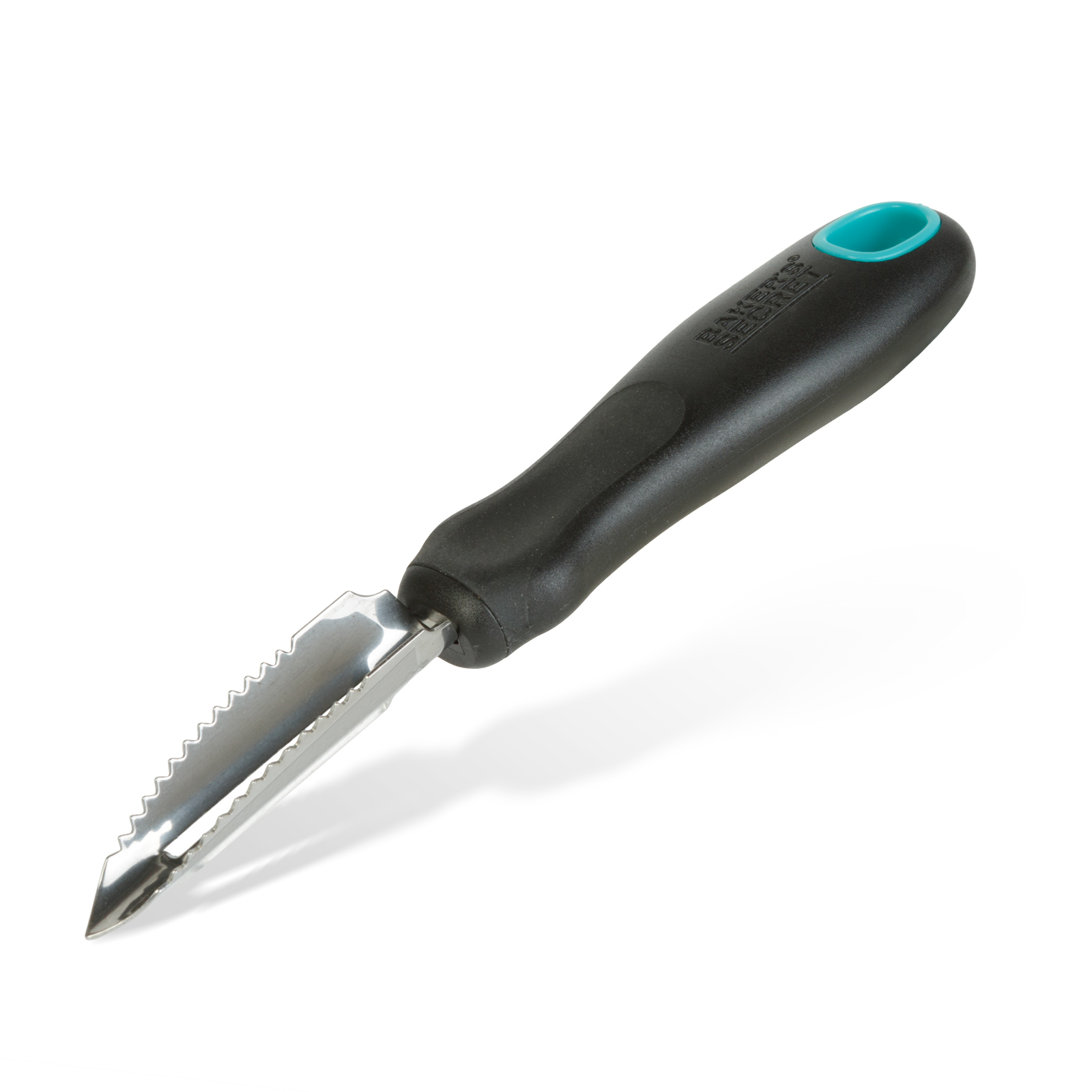 Curatator legume fructe Baker's Secret inox 18.7 cm, lama dreapta pentru decojire rapida si precisa