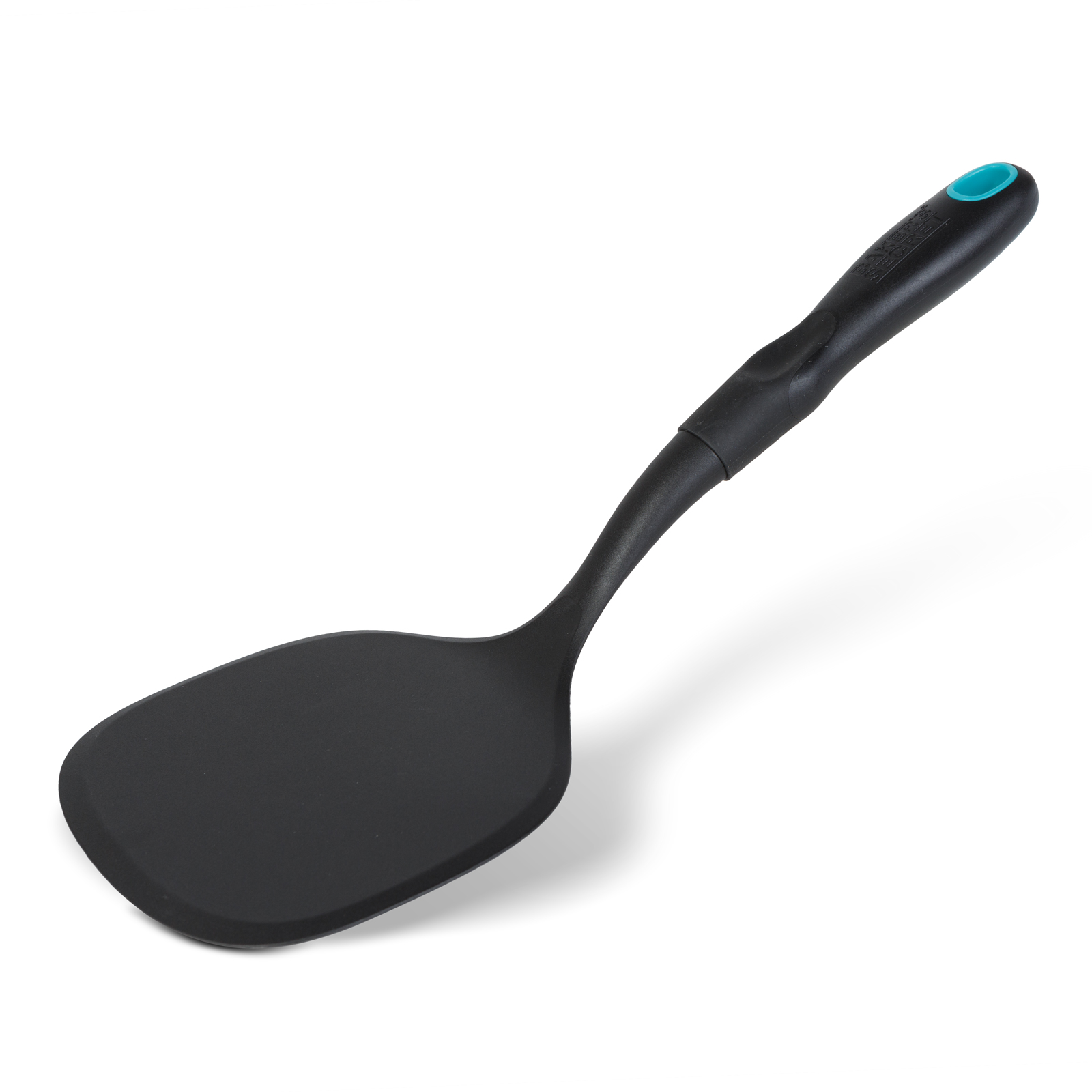 Spatula bucatarie Baker's Secret nylon negru 35.3 cm, rezistenta la caldura pentru tigai antiaderente
