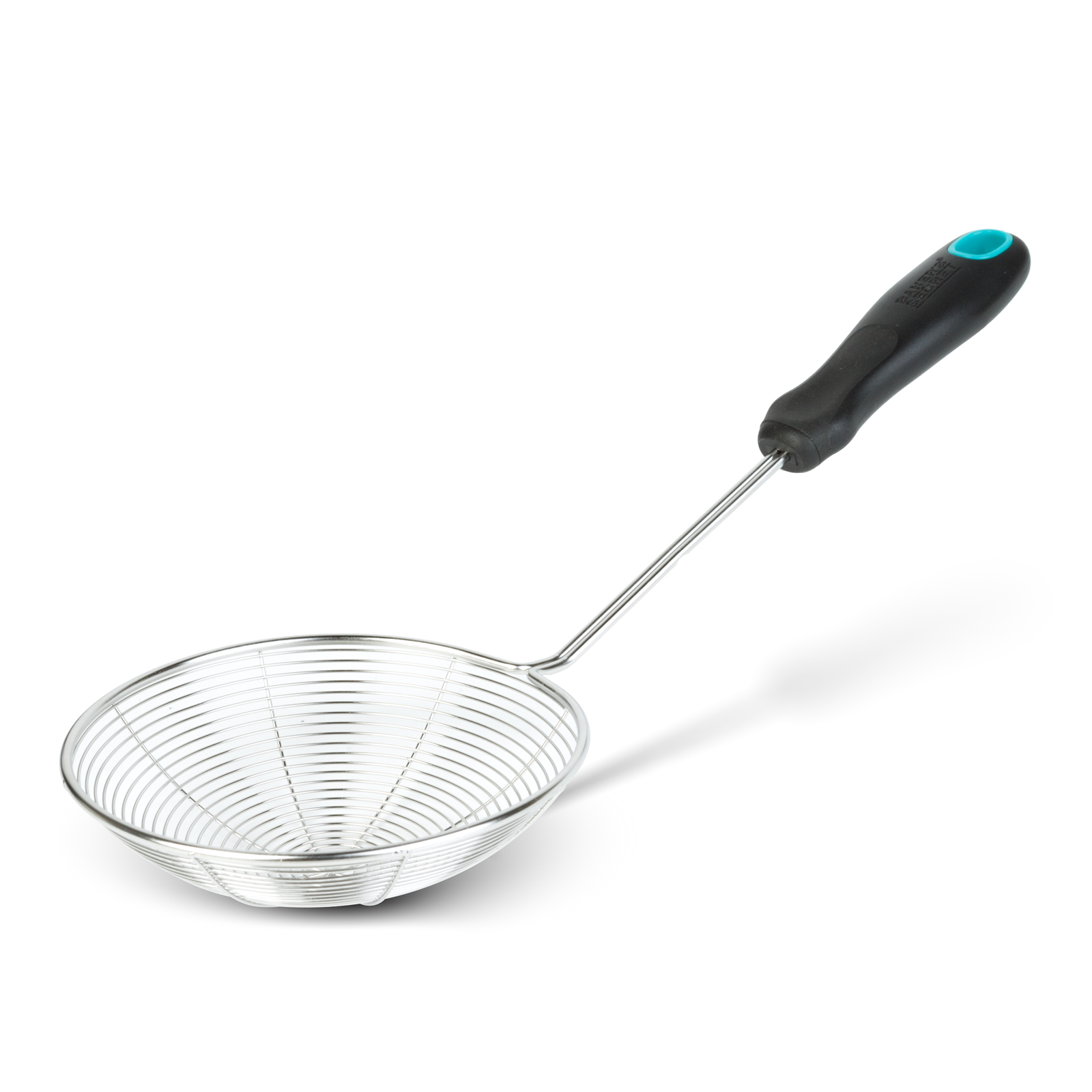 Spumiera inox Baker's Secret 14 x 38 cm, sita fina pentru strecurat prajeli paste si legume