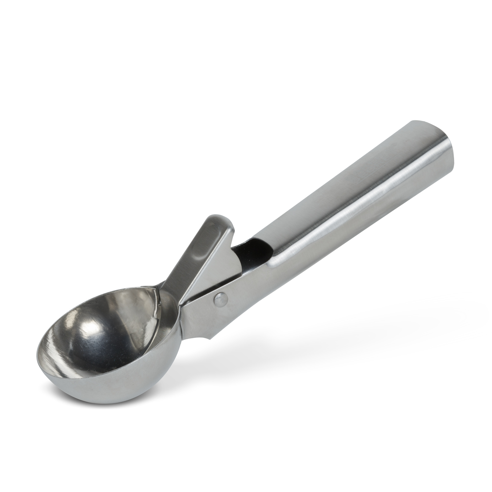 Lingura inghetata Baker's Secret inox 19 cm, cu mecanism eliberare pentru portii perfecte si servire usoara