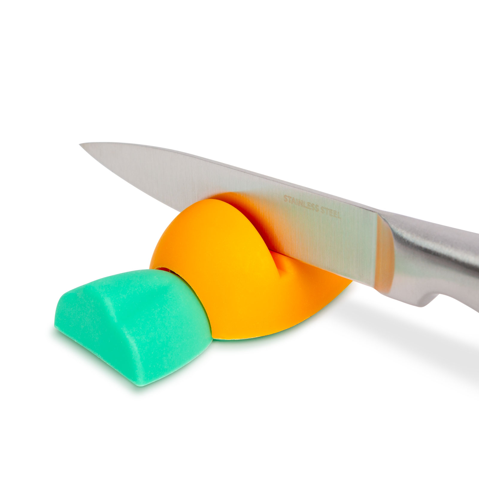 Ascutitor cutite in forma de morcov, 9.5x4.8 cm, manual, pentru bucatarie, eficient si usor de folosit