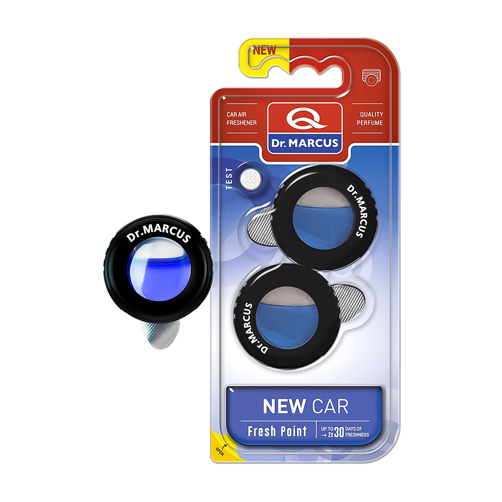 Odorizant auto Dr. Marcus Fresh Point New Car, efect minim 2 saptamani