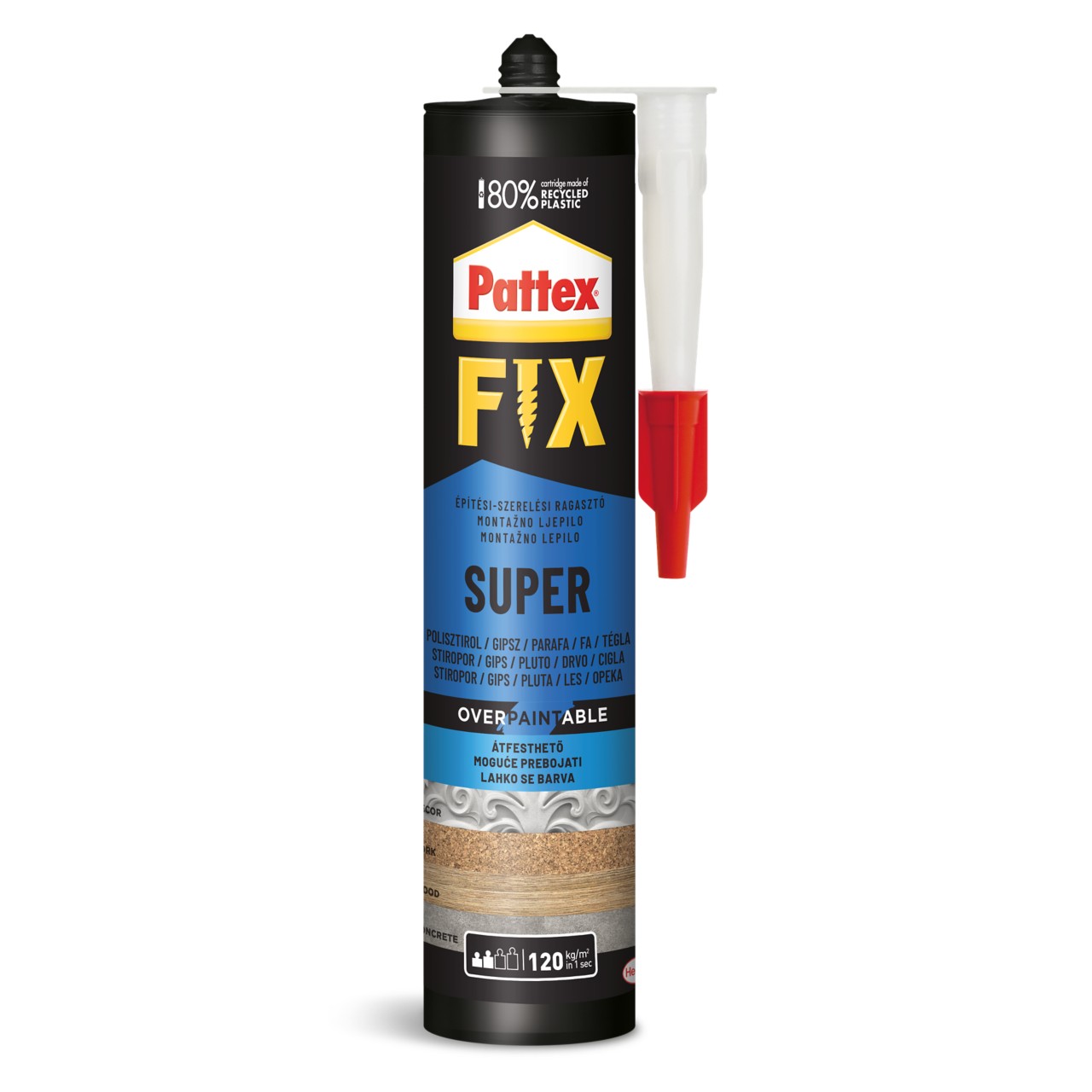 Adeziv constructii Super Fix 400g, lipici montaj tip cuie lichide pentru lemn PVC metal ceramica