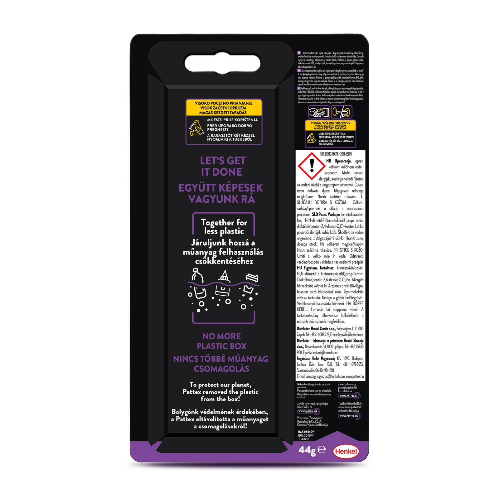 Adeziv lichid Pattex Fix Remove 44 g, lipici removabil transparent, adeziv universal puternic