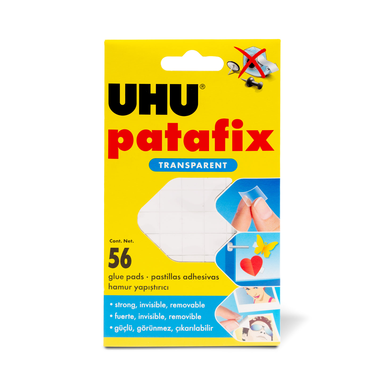 Adeziv Reutilizabil Transparent Patafix Invisible, 56 Bucati