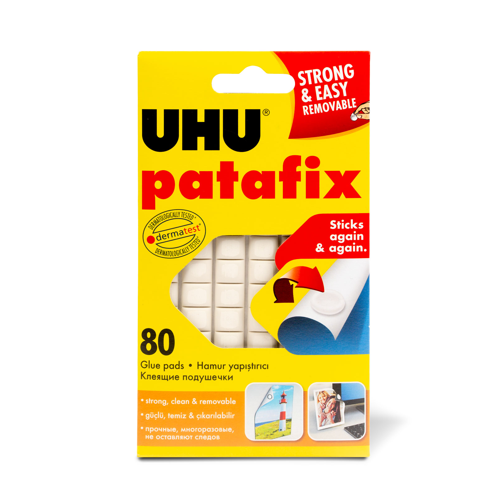 Adeziv Reutilizabil Tip Plastilina Patafix, Alb, 80 Bucati