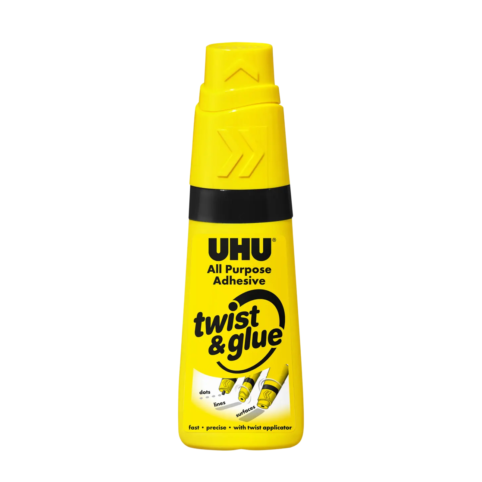 Lipici hartie UHU Twist&Glue 35 ml transparent, adeziv universal pentru birou scoala si acasa