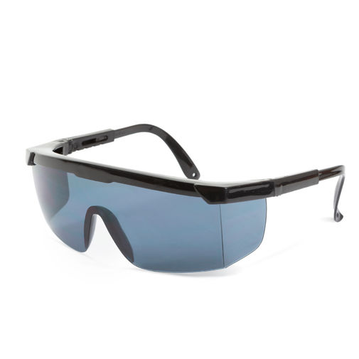 10384GY • Professzionális védőszemüveg szemüvegeseknek, UV védelemmel - füst / szürke