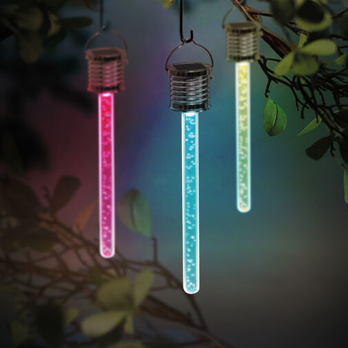 11247 • RGB LED-es szolár lámpa - buborékos - 175 x 30 mm
