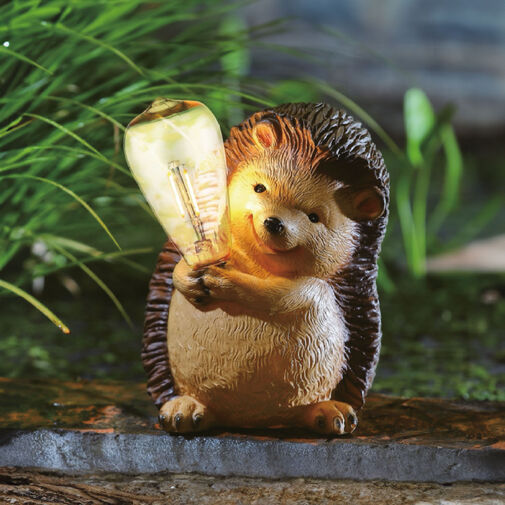 11419 • Szolár állatfigura - süni - 1 x filament LED - 16 x 19 x 23 cm