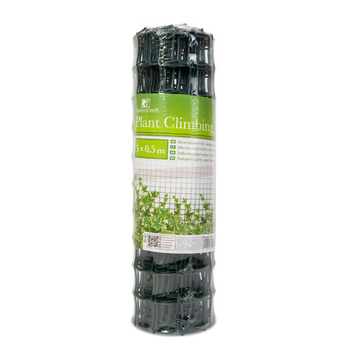 11467 • Növényfuttató háló - 5 m x 50 cm - vágható műanyag - sötétzöld