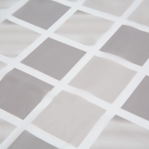 11528C • Zuhanyfüggöny - négyzet mintás - 180 x 180 cm