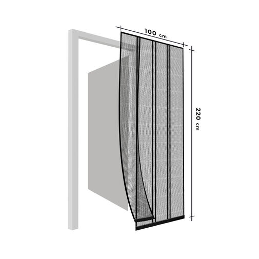 11608BK • Szúnyogháló függöny ajtóra