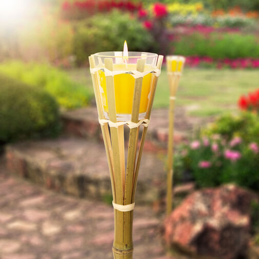 11690A • Citronella illatgyertya + fáklya - bambusz - 75 x 6,5 cm