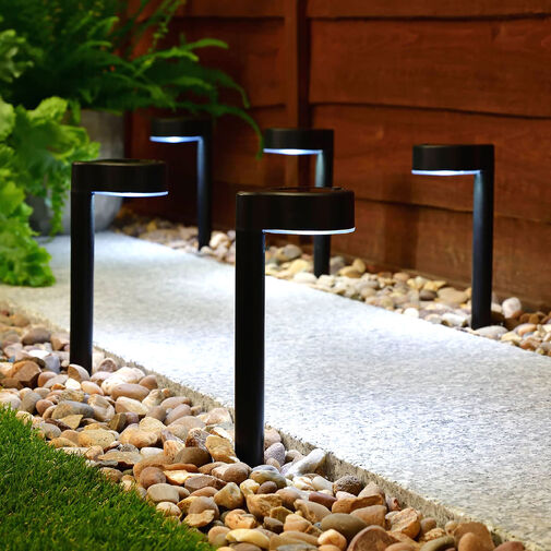 11705 • Leszúrható szolár lámpa - 1 LED - fekete - 31,5 x 7 x 9,5 cm