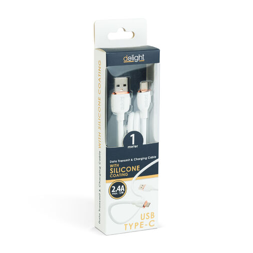 55553WH-1 • Adatkábel - Type-C / USB-A - fehér - 1 m - 2.4A - 12 W