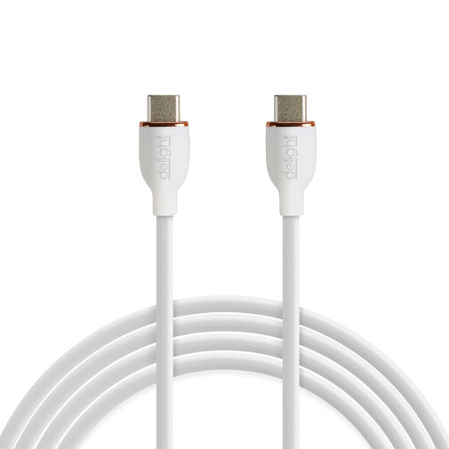 55554WH-1 • Adatkábel - Type-C / Type-C - fehér - 1 m - 3 A - 60 W