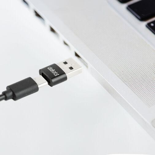 55556BK • Adapter - Type-C / USB-A - 2,4A - 5V
