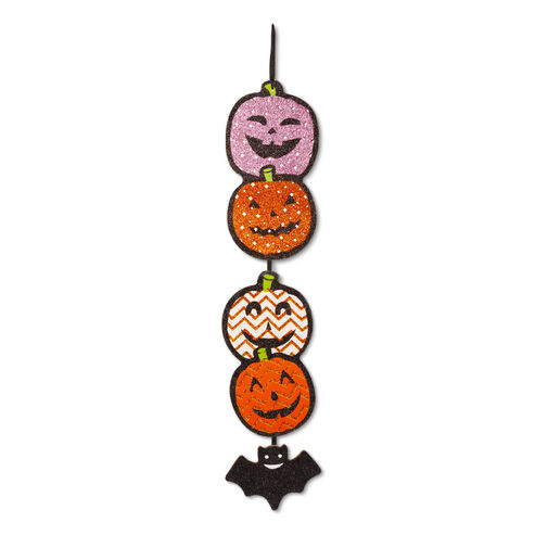 56571 • Halloween-i dekoráció - tök - akasztható - fa - 62 x 13 cm