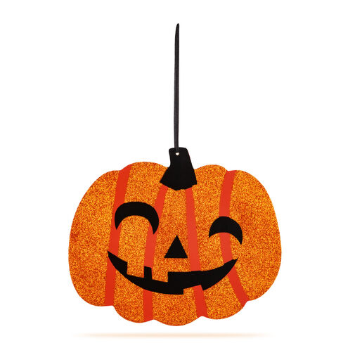 56573 • Halloween-i dekoráció - tök - akasztható - fa - 30 x 25 cm