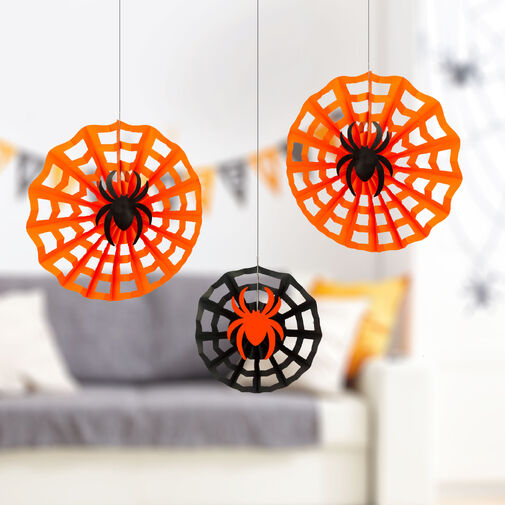 56585 • Halloween-i dekoráció - pókháló szett - papír - 30/40 cm - 3 db / csomag