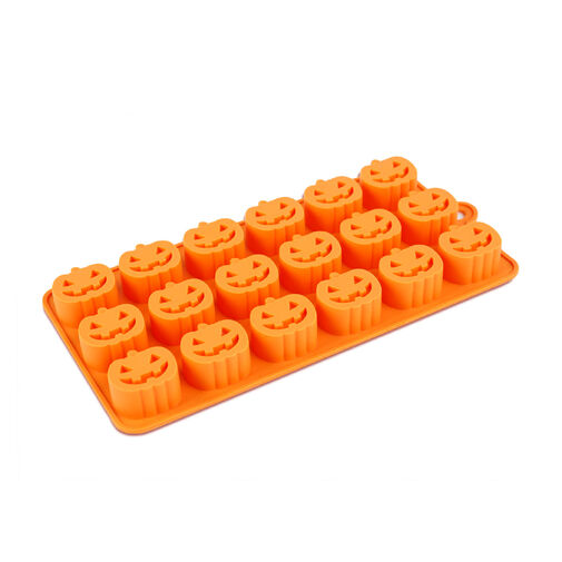 56591 • Halloween-i jégkockakészítő szilikon - 18 db tök - 21 x 11 cm